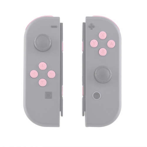 NS JoyCon Soft Touch 16 piece Button Kit Silky Soft Touch Sakura Pink