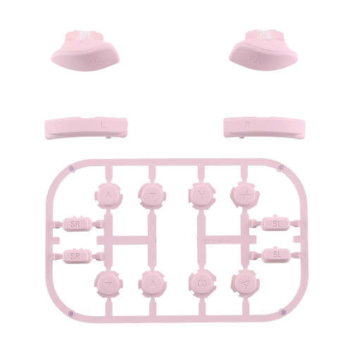NS JoyCon Soft Touch 16 piece Button Kit Silky Soft Touch Sakura Pink