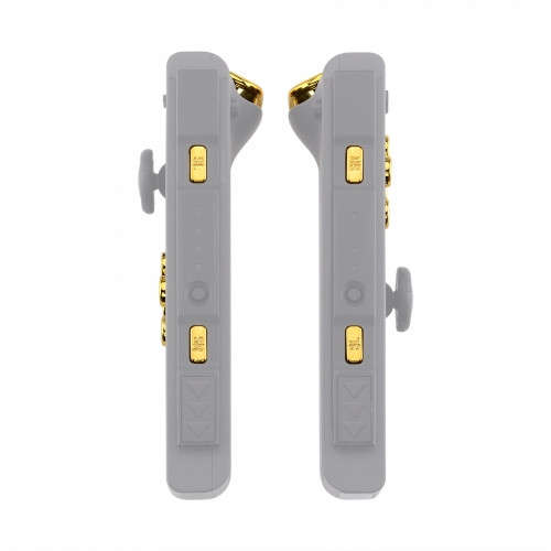 NS JoyCon Chrome 16 piece Button Kit Glossy Chrome Gold