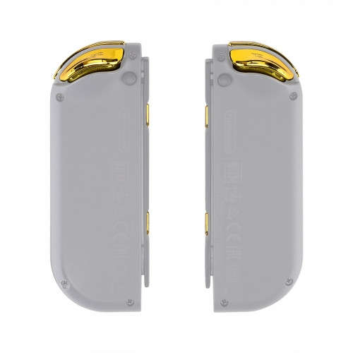 NS JoyCon Chrome 16 piece Button Kit Glossy Chrome Gold