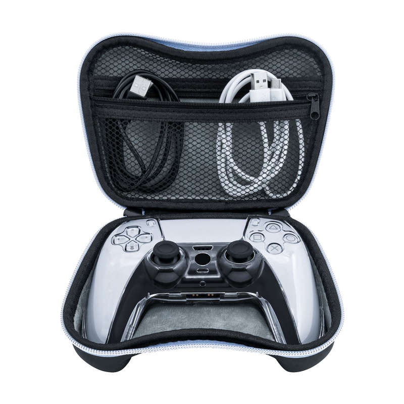 Dualshock 5 DS5 Controller EVA Hardtop Case with Crystal Shell and Thumbsticks