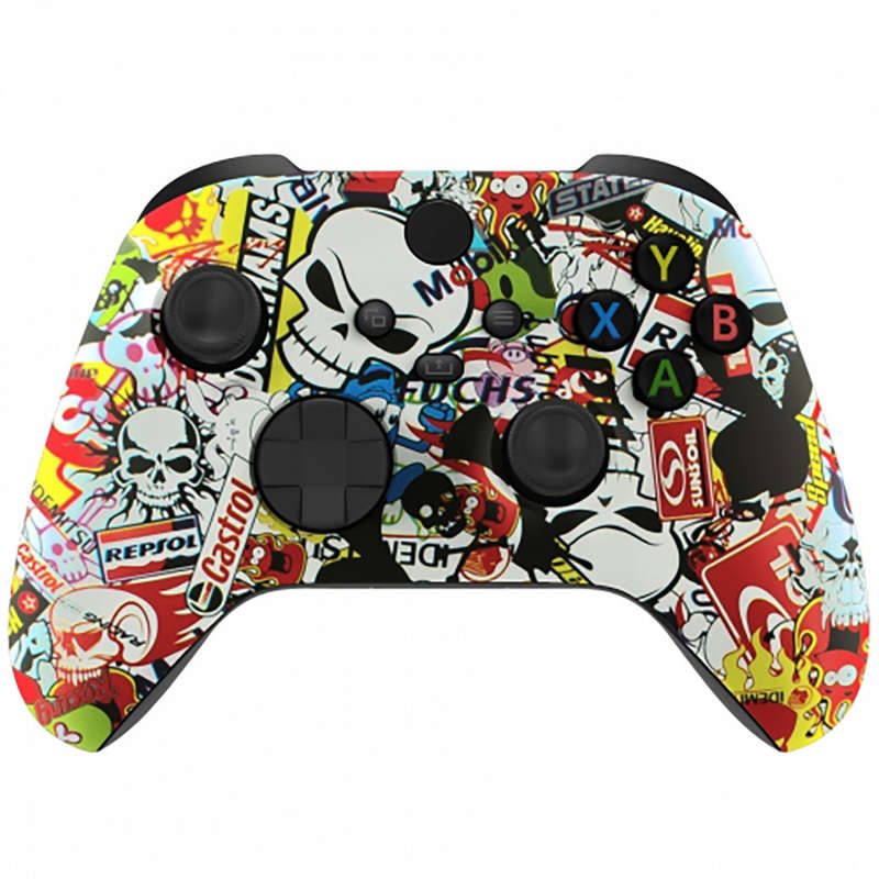 XBOX SERIES S/X Controller Front Faceplate Art Series Stick Bomb