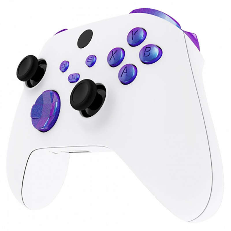 XBOX SERIES S/X Controller Button Set Glossy Chameleon Red Purple Blue