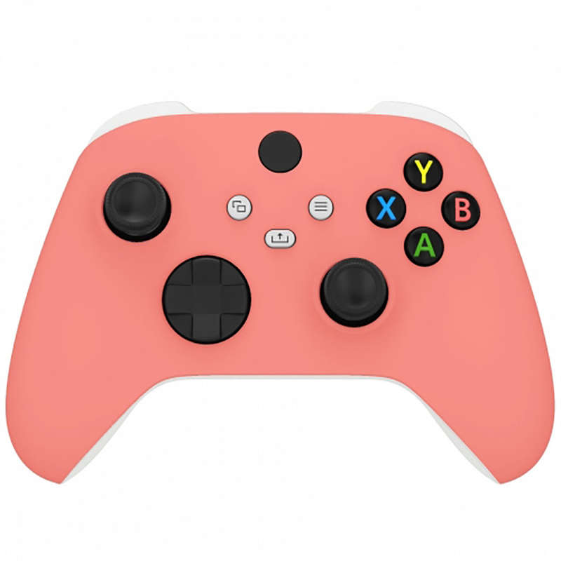 XBOX SERIES S/X Controller Front Faceplate Soft Touch Series Coral Pink