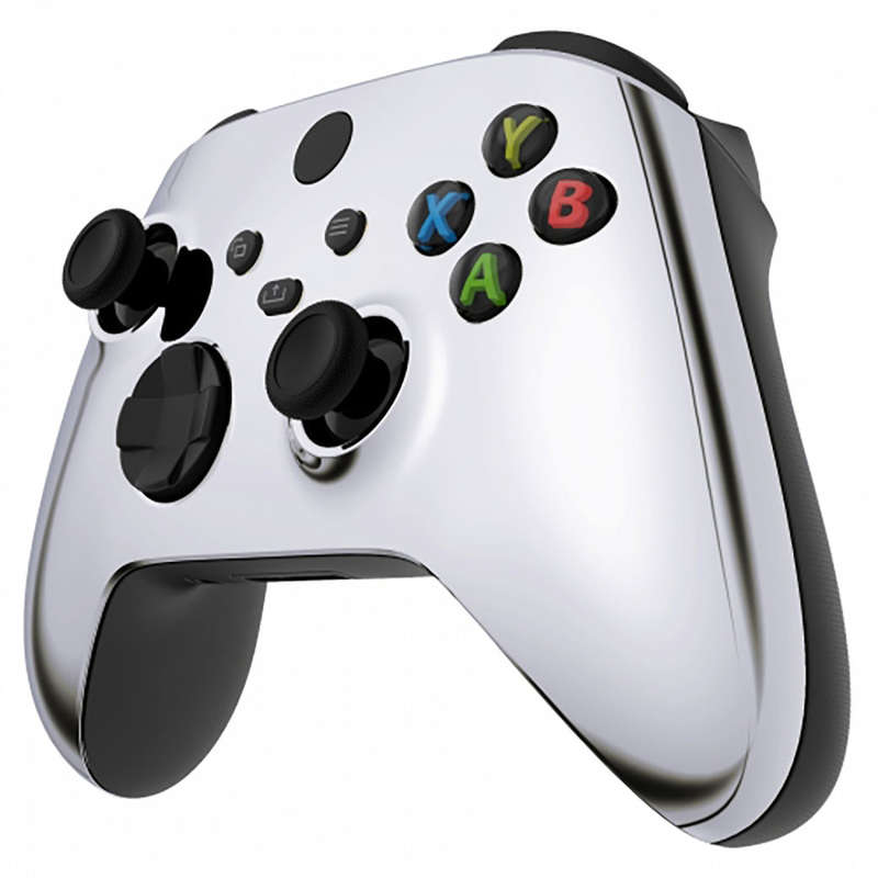 XBOX SERIES S/X Controller Front Faceplate Chrome Series Glossy Chrome Silver