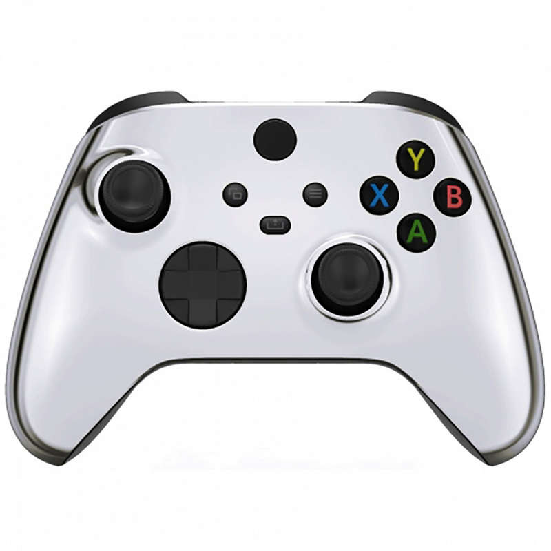 XBOX SERIES S/X Controller Front Faceplate Chrome Series Glossy Chrome Silver