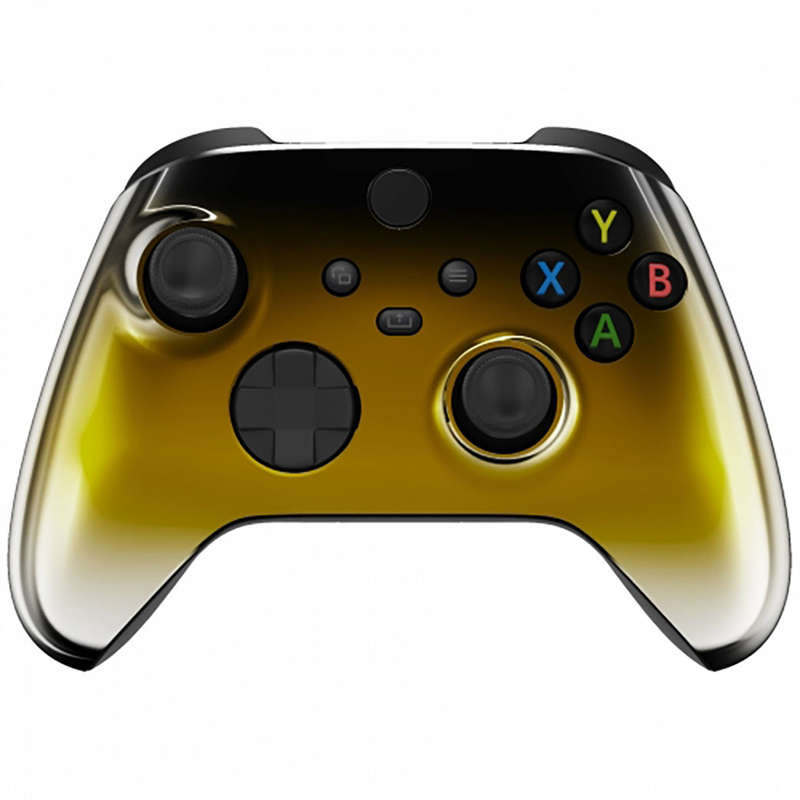 XBOX SERIES S/X Controller Front Faceplate Chrome Series Glossy Chrome Gradient Black Gold Silver