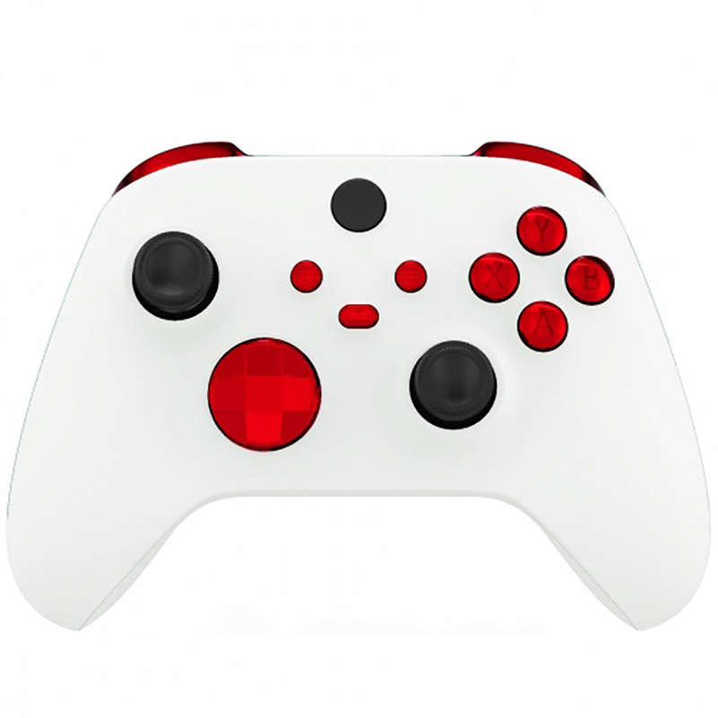 XBOX SERIES S/X Controller Button Set Chrome Red