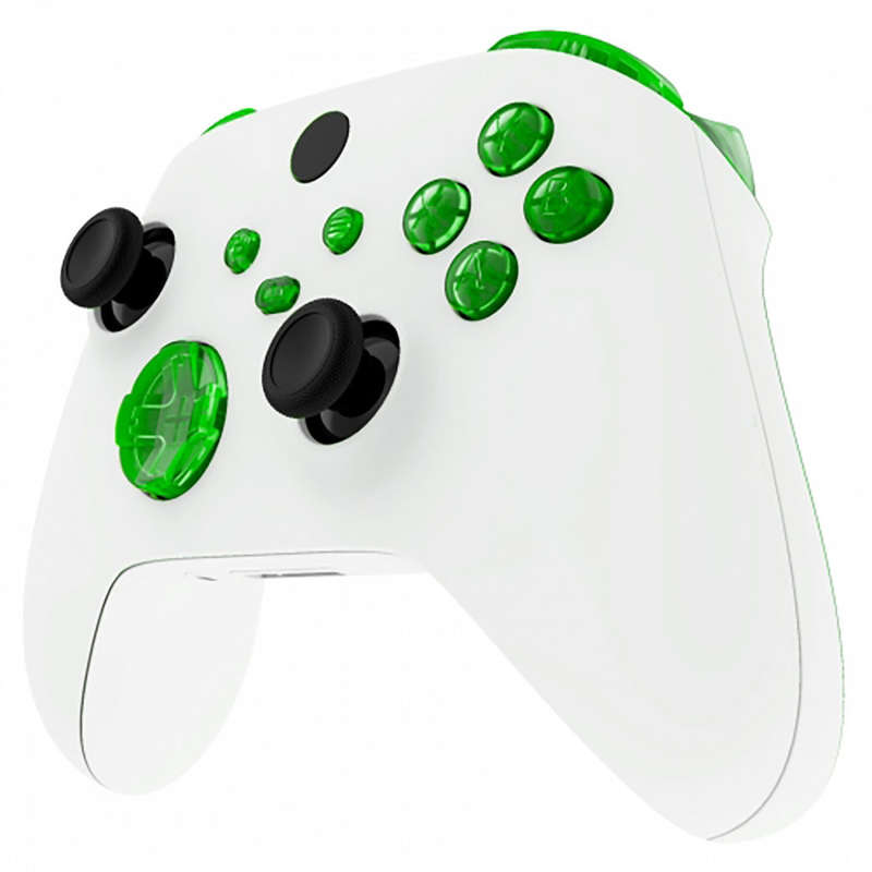 XBOX SERIES S/X Controller Button Set Clear Green