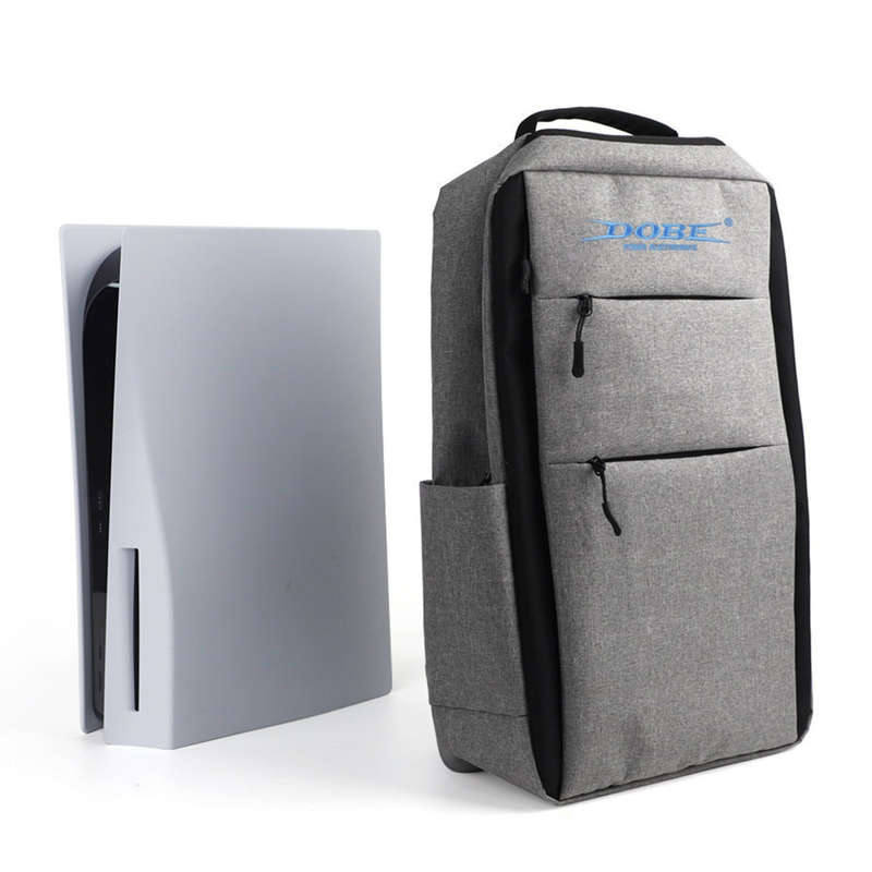 Game Console  Multi Layer Storage Backpack Black