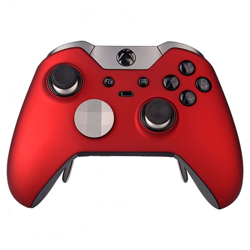 Xbox One Elite Controller Front Faceplate Soft Touch Series Vampire Red