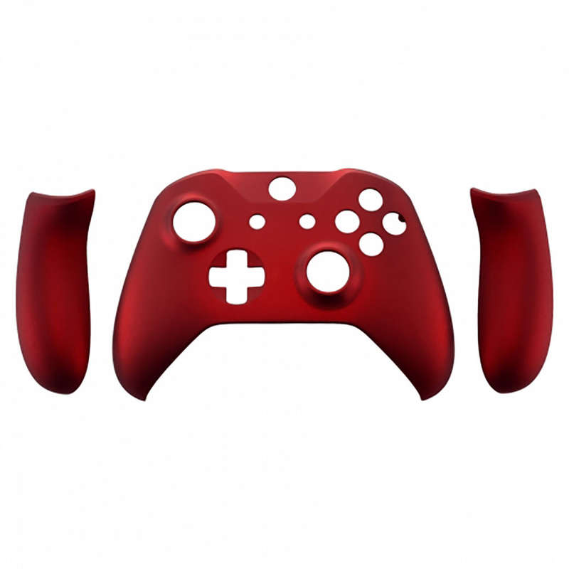 XBOX ONE S Controller Soft Touch Front Faceplate With Side Rails Scarlet Red
