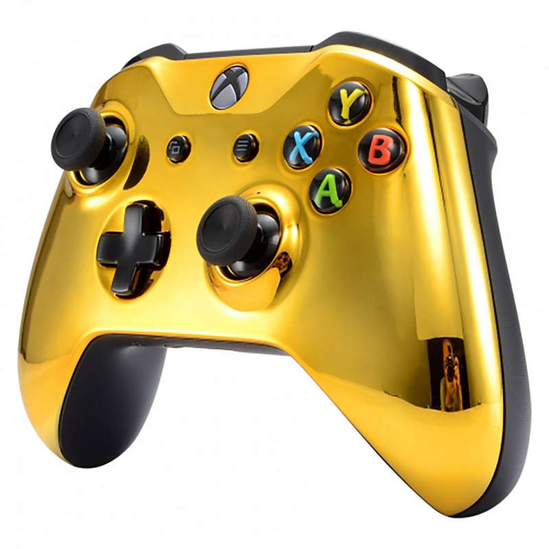 XBOX ONE S Controller Front FacePlate Chrome Series GOLD