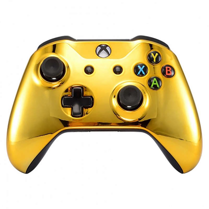 XBOX ONE S Controller Front FacePlate Chrome Series GOLD