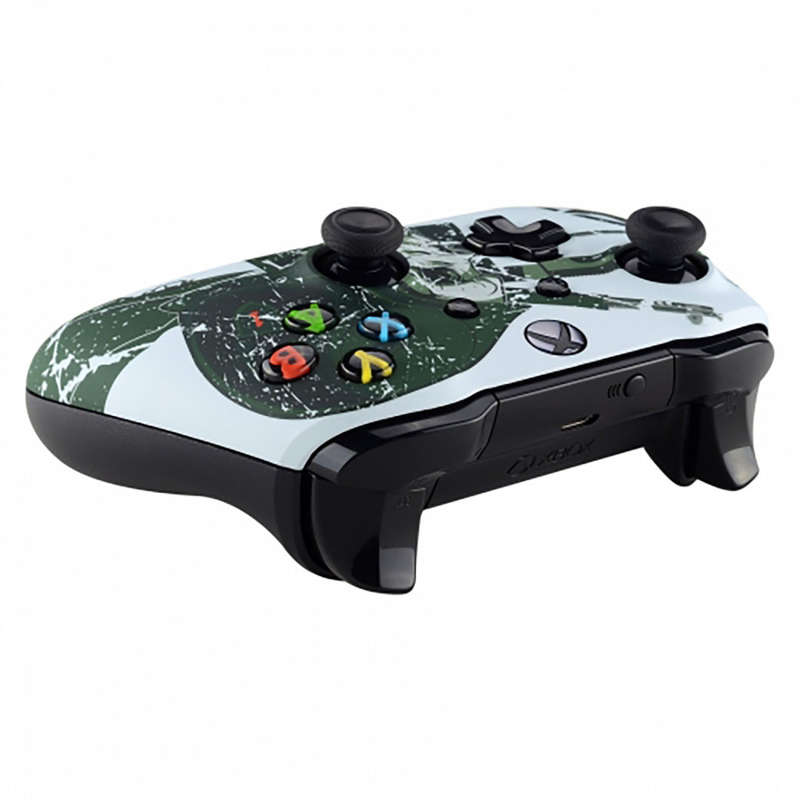 XBOX ONE S Controller Front Faceplate Art Series Soft Touch WWII US Army and Skull