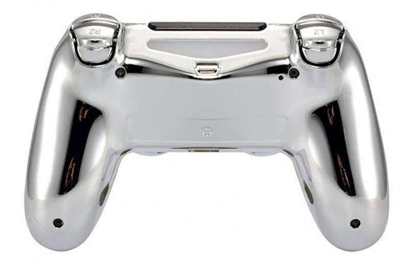 PS4 DUALSHOCK 4 V2 COMPLETE SHELL SERIES MIRROR GLOSS SILVER