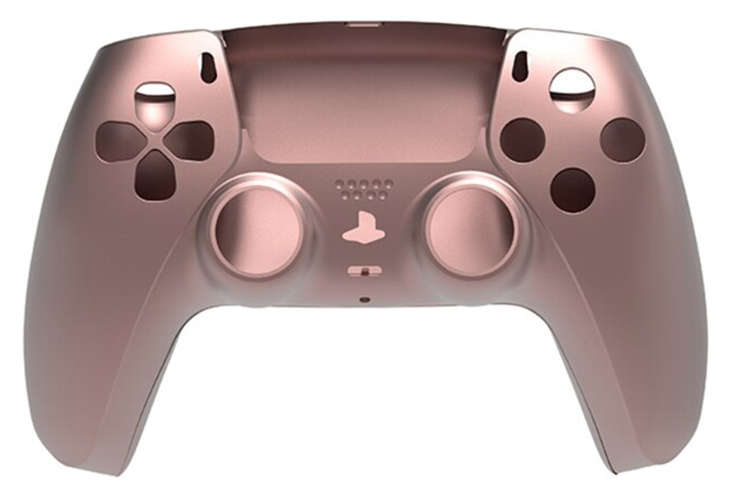 PS5 Dualsense Controller Top and Bottom Shell with Trim Rose Gold