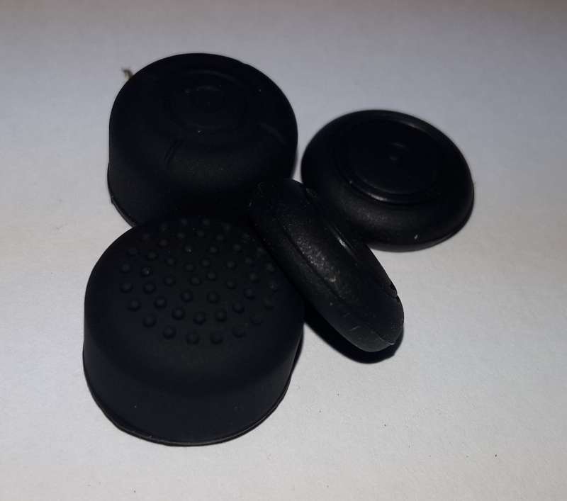 NS Switch Joy-Con Controller 4-in-1 Silicone Thumbsticks Black