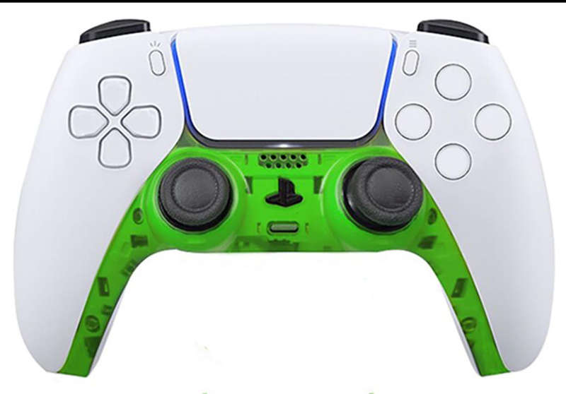 PS5 Dualsense Controller Plastic Trim Clear Green