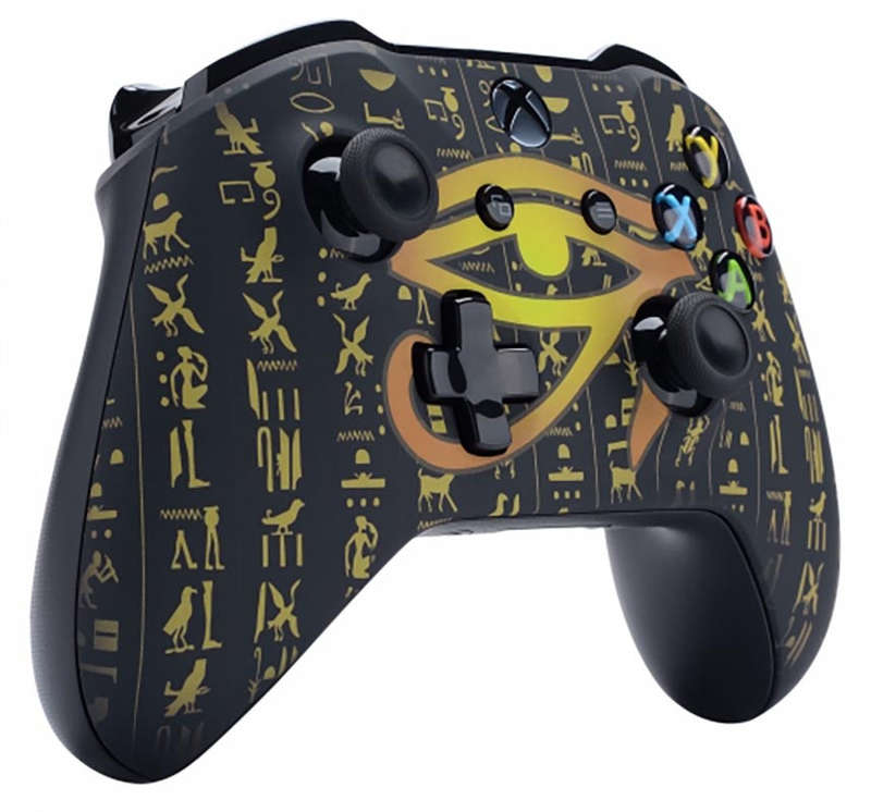 XBOX ONE S Controller Front Faceplate Art Series Soft Touch Pharaoh