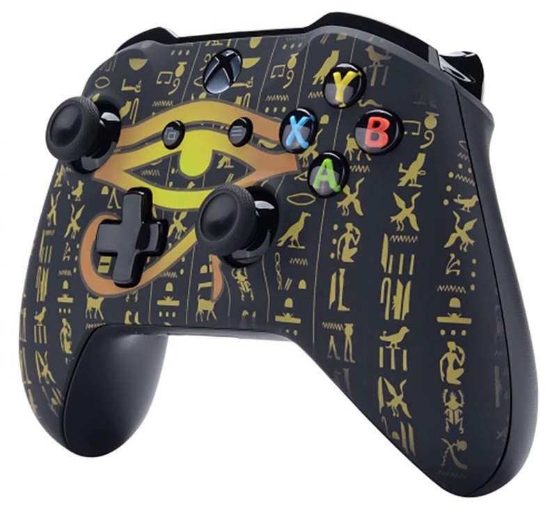 XBOX ONE S Controller Front Faceplate Art Series Soft Touch Pharaoh