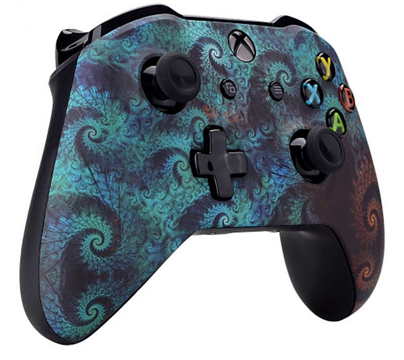 XBOX ONE S Controller Front Faceplate Art Series Soft Touch Octo