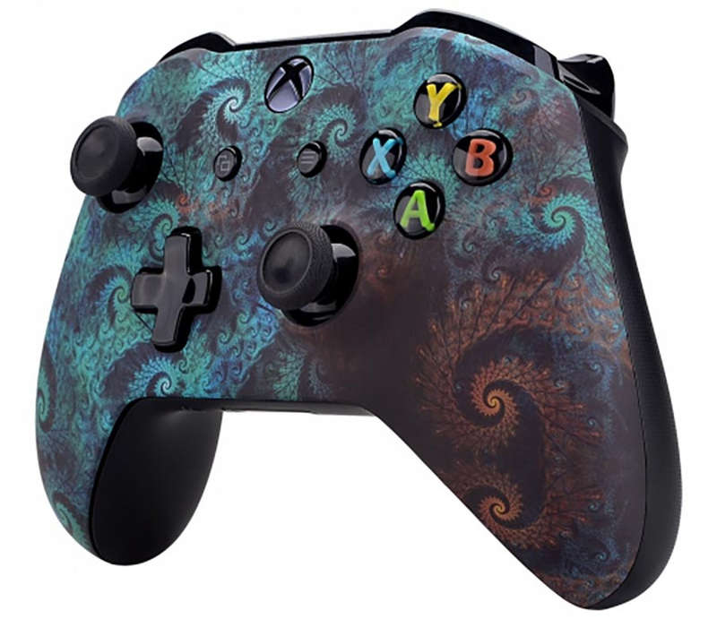XBOX ONE S Controller Front Faceplate Art Series Soft Touch Octo