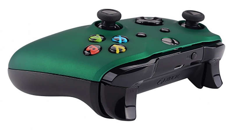 XBOX ONE S Controller Front FacePlate Soft Touch Racing Green