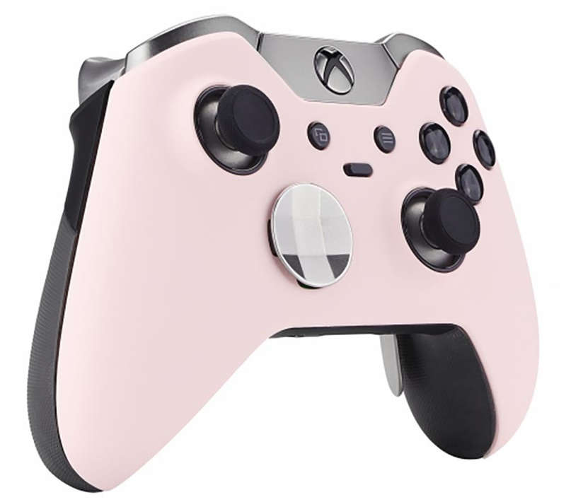 Xbox One Elite Controller Front Faceplate Soft Touch Sakura Pink