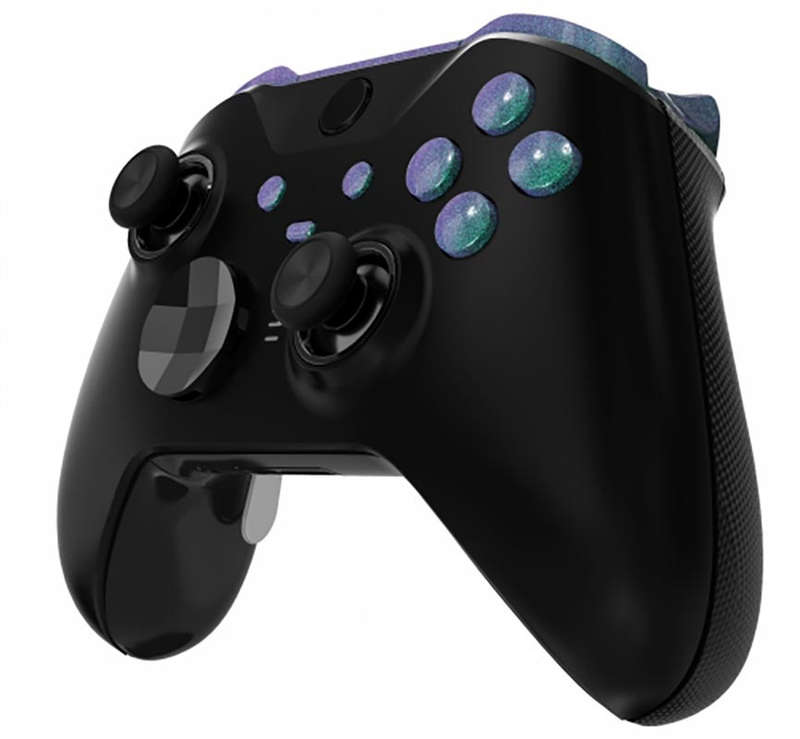 Xbox Elite V2 Controller Full Button Set Glossy Chameleon Green Purple