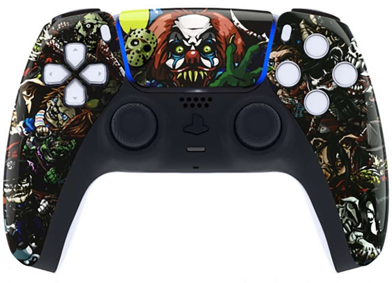 PS5 Dualsense Controller Front Shell With Touchpad Glossy Horror