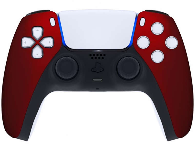 PS5 Dualsense Controller Front Shell With Touchpad Soft Touch Vampire Red
