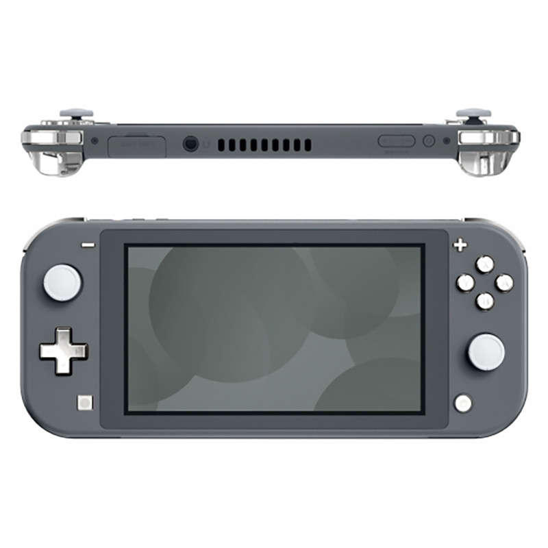NS Switch Lite 14 Piece Button Kit Glossy Chrome Silver