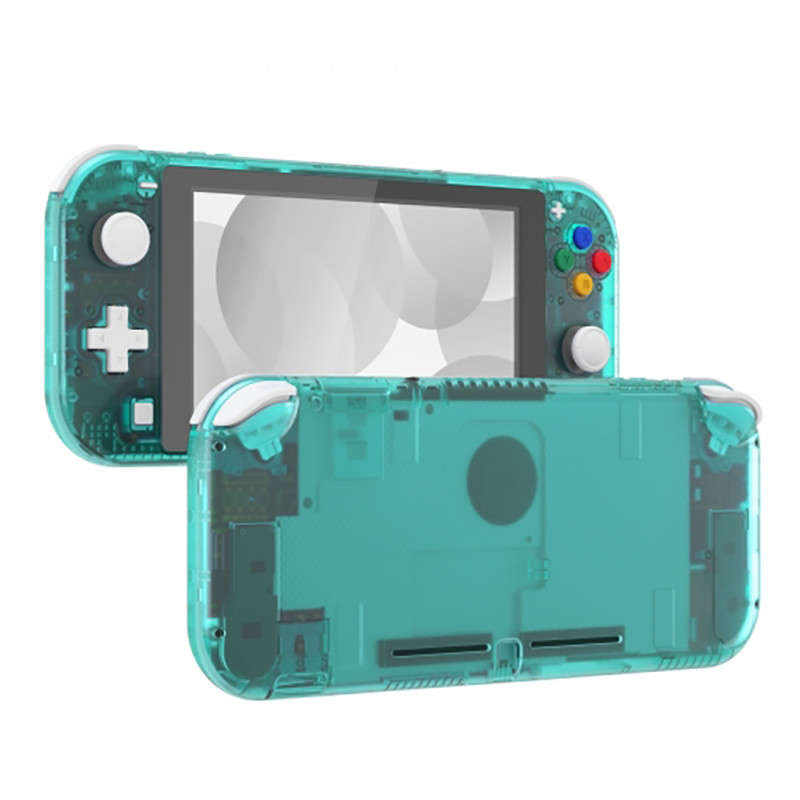NS Switch Lite Complete Shell Kit Clear Emerald Green