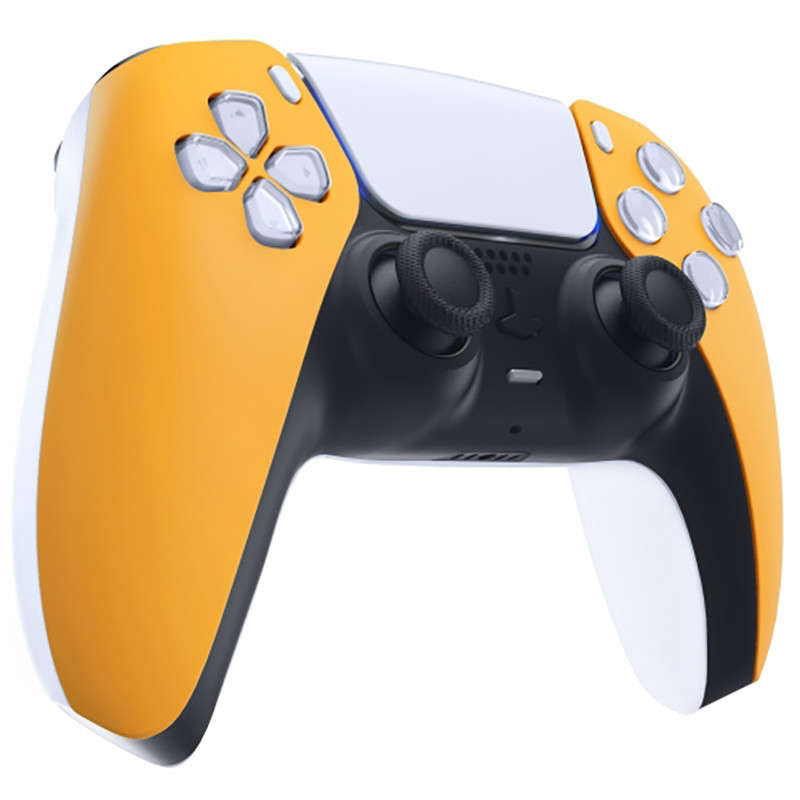 PS5 Dualsense Controller Front Shell Soft Touch Caution Yellow