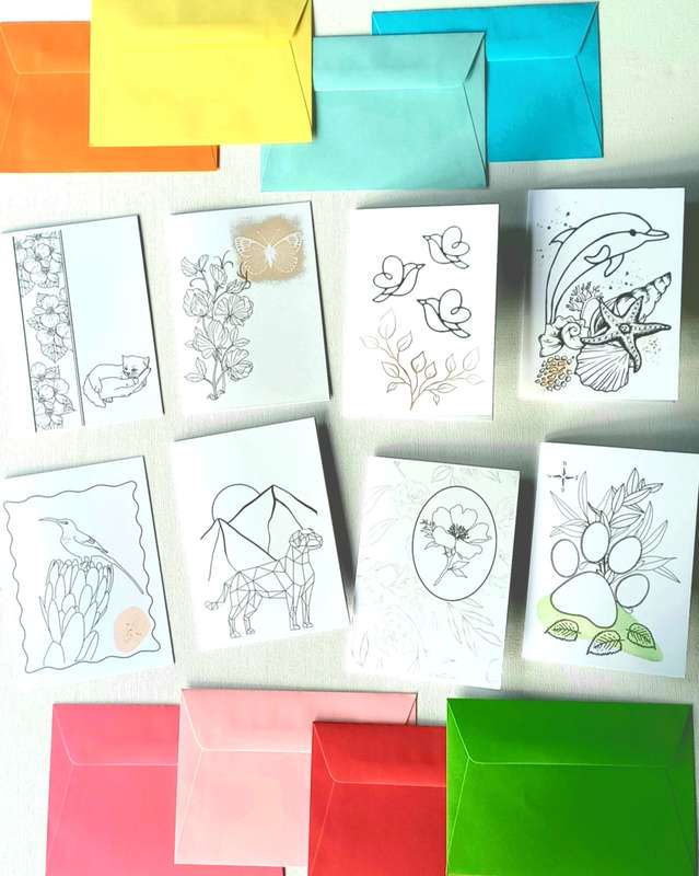 Colouring Greeting Cards (Kids Set)