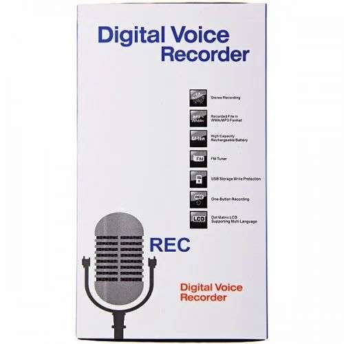 7500 Black Digital Voice Recorder 360hrs, 115