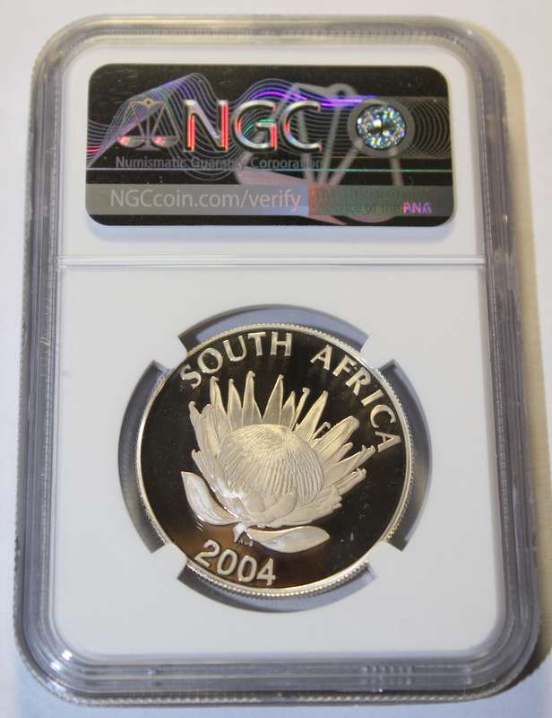 2004 1 RAND DEMOCRACY ANNIVERSARY NGC GRADED PF69 UC