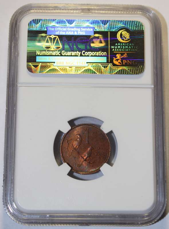 1965 1 CENT ENGLISH NGC GRADED MS64 RB