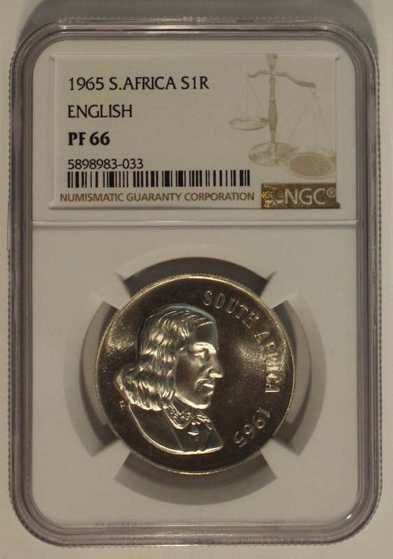 1965 1 RAND ENGLISH NGC GRADED PF66
