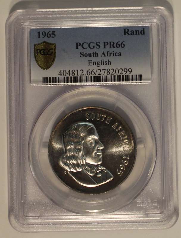 1965 1 RAND ENGLISH PCGS GRADED PR66 UC