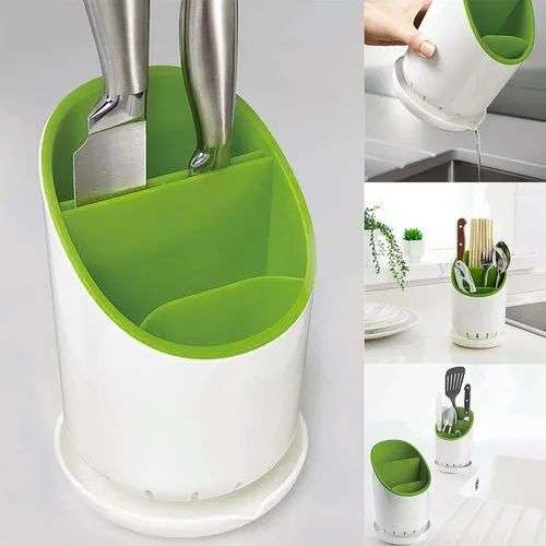 Multicolor Cutlery Drainer And Organizer Plastic Kitchen Rack ...