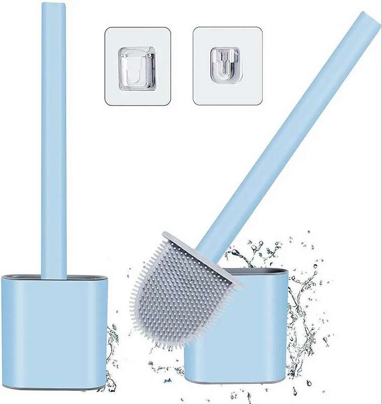 Silicone toilet brush