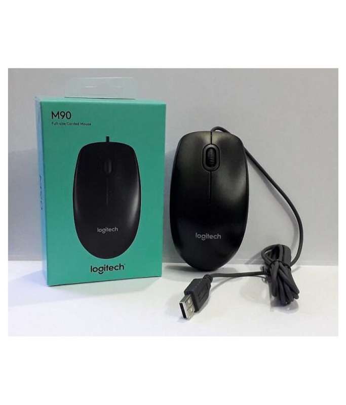 Logitech M90 Full size Wired Mouse