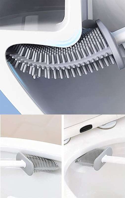 Silicone toilet brush