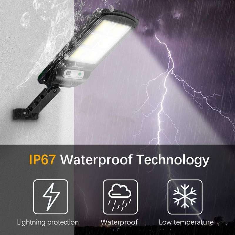 48 Cob led outdoor waterproof solar street Light with sensor