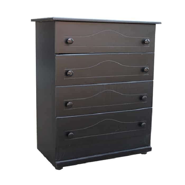 Black Drawers - Chest-of-drawers - Raised and fully assembled