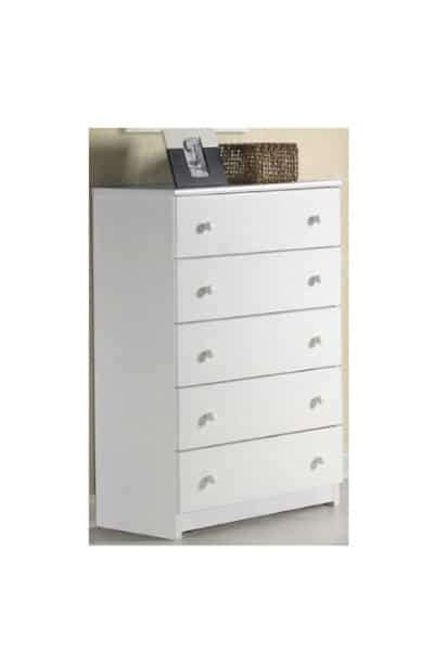 Chest Of Drawers South Africa - Five Drawers - White