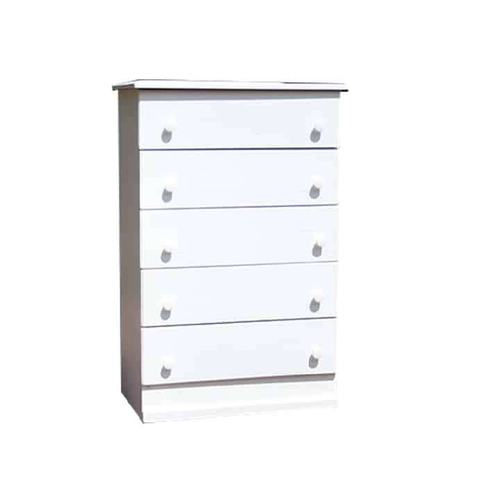 Chest Of Drawers South Africa - Five Drawers - White