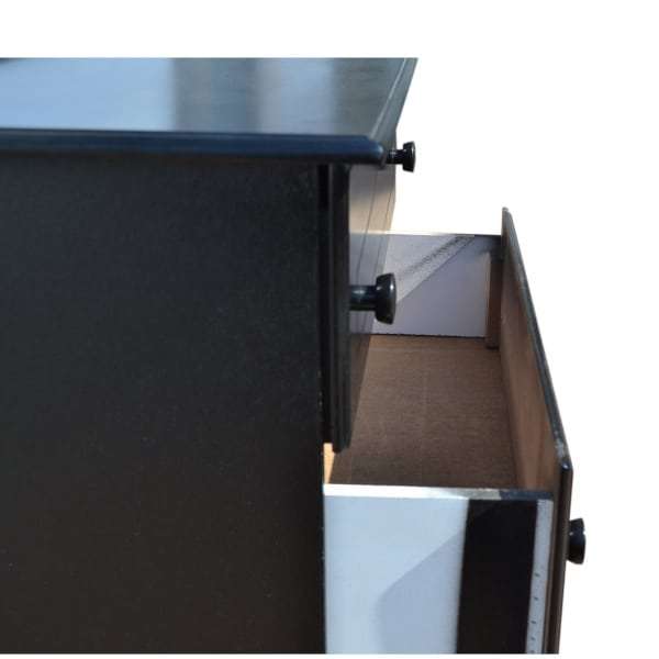 Black Drawers - Chest-of-drawers - Raised and fully assembled